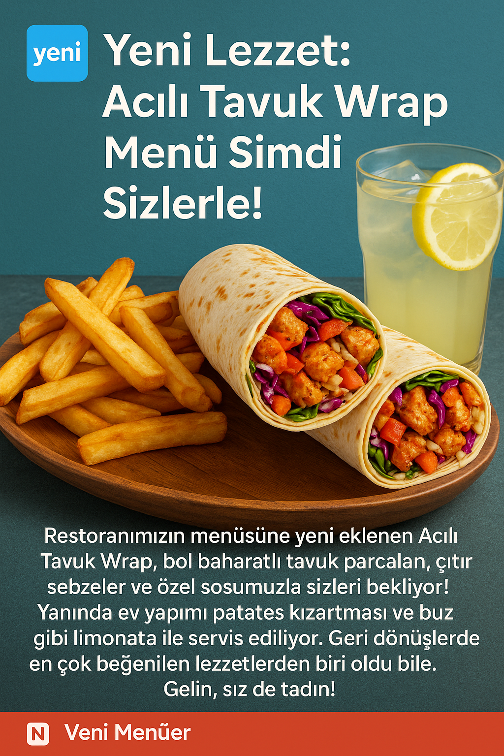 Yeni Menüler
